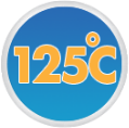 Maximum Service Temperature 125°C