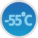 Minimum Service Temperature -55°C